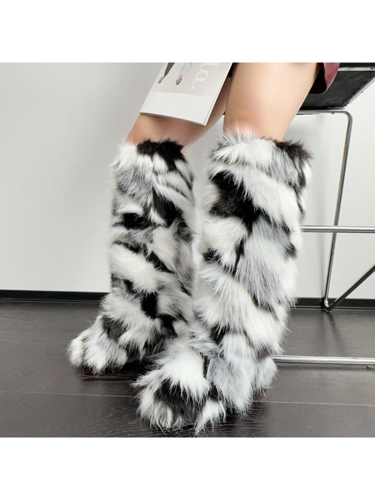 Knee High Fur Boots