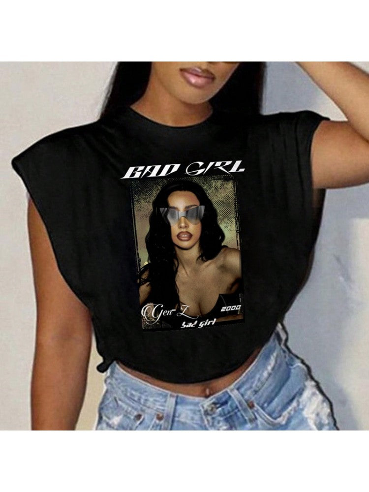 BAD GIRL Crop Shirt