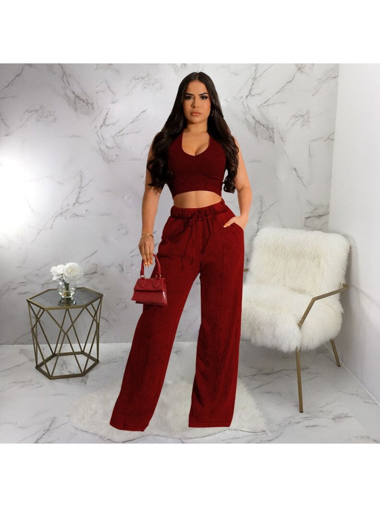 Crop Pants Set