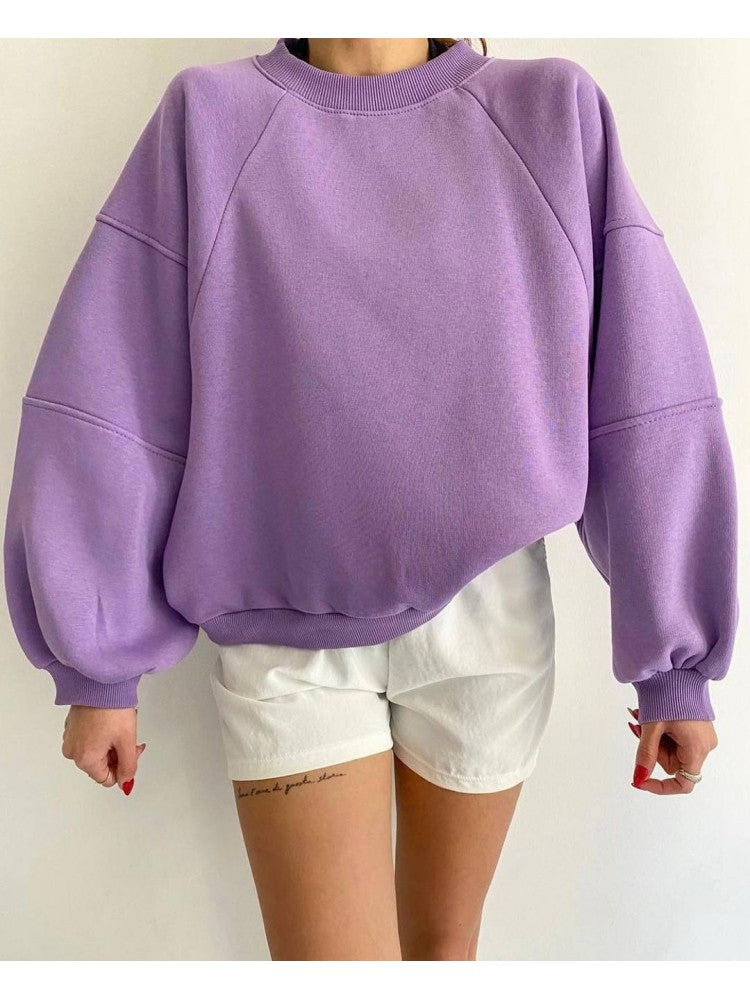 Solid Pullover Sweater