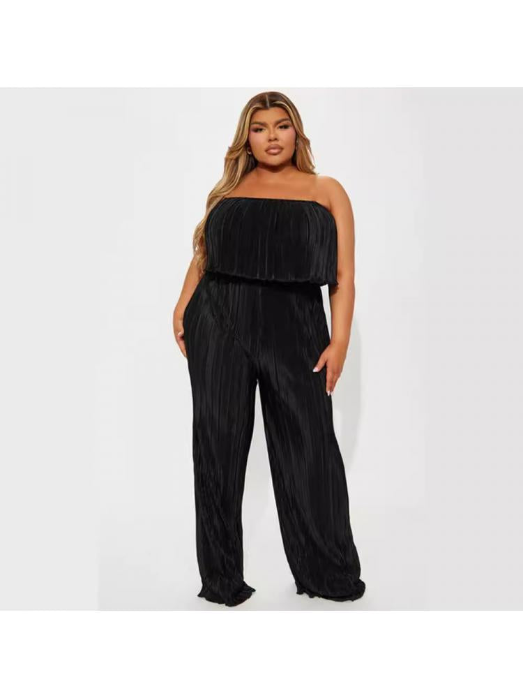 Ruffle Strapless Jumpsuit