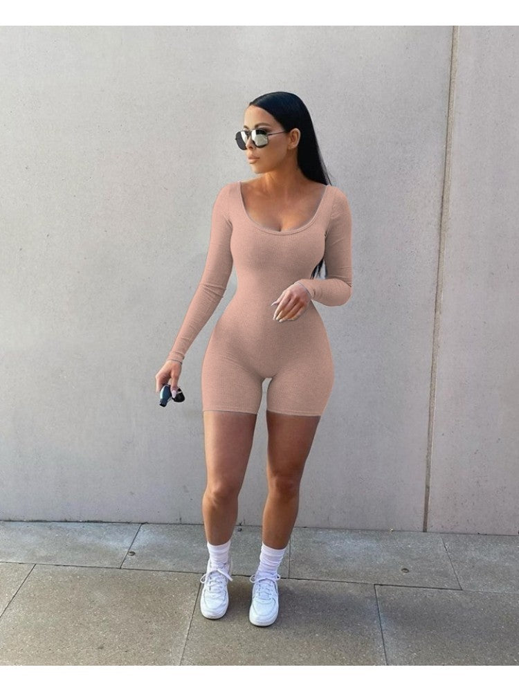 Solid Color Romper