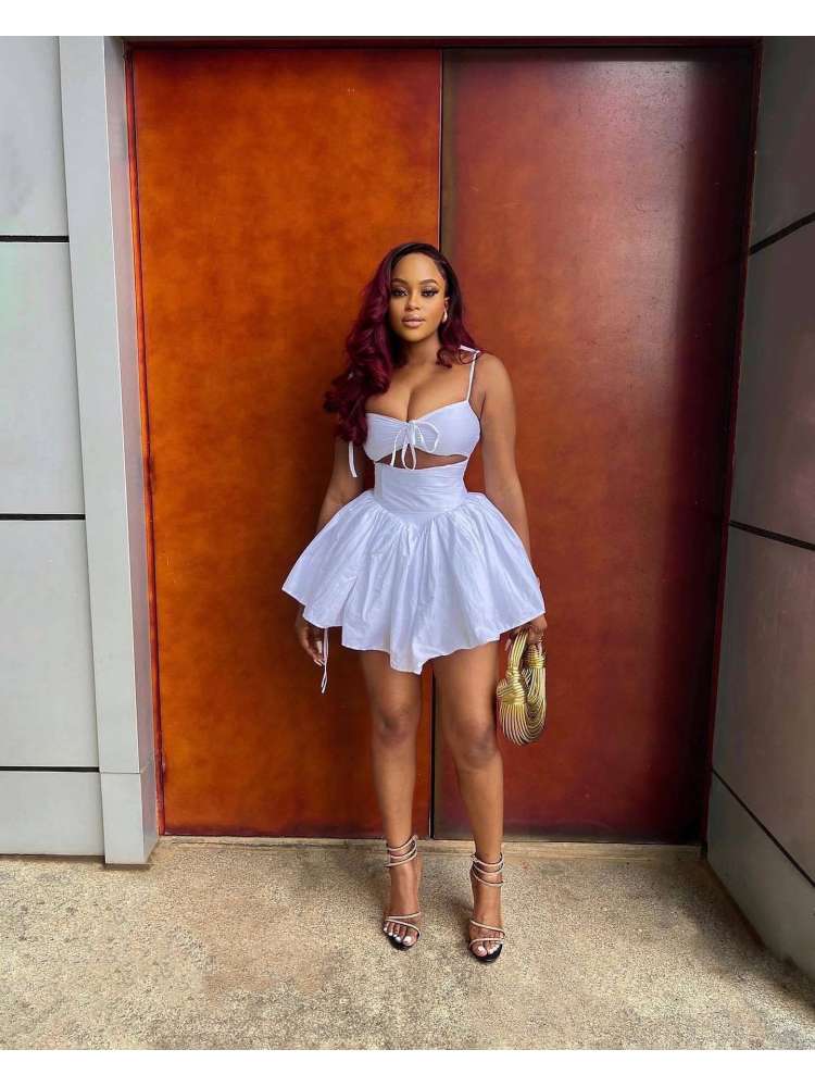 Ruched Backless Dress