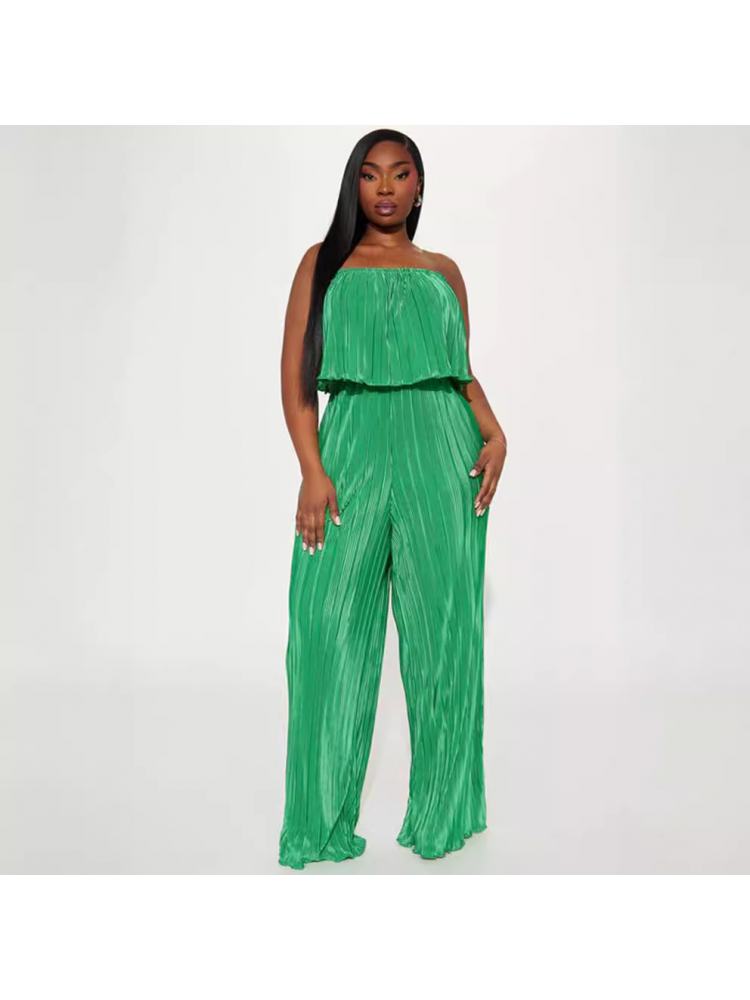 Ruffle Strapless Jumpsuit