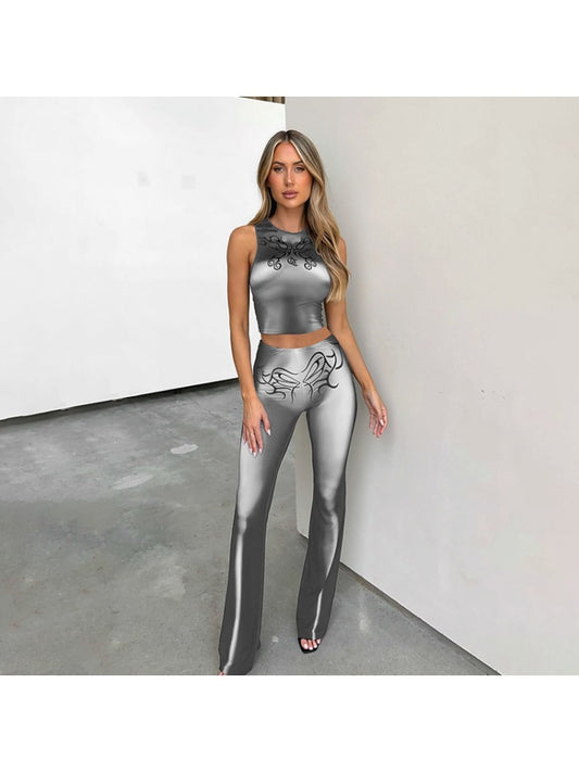 Sleeveless Pants Set