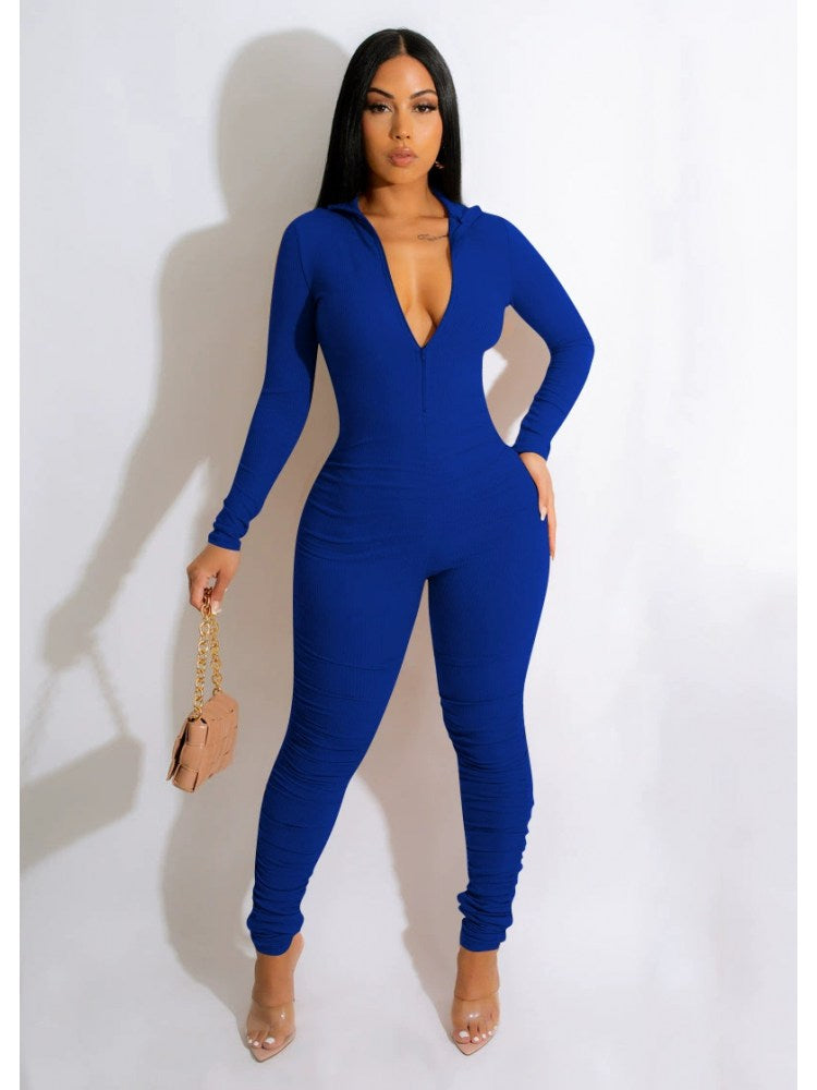 V Neck Jumpsuit