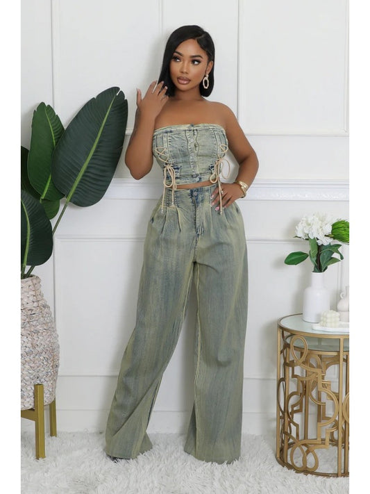 Denim Tube Set