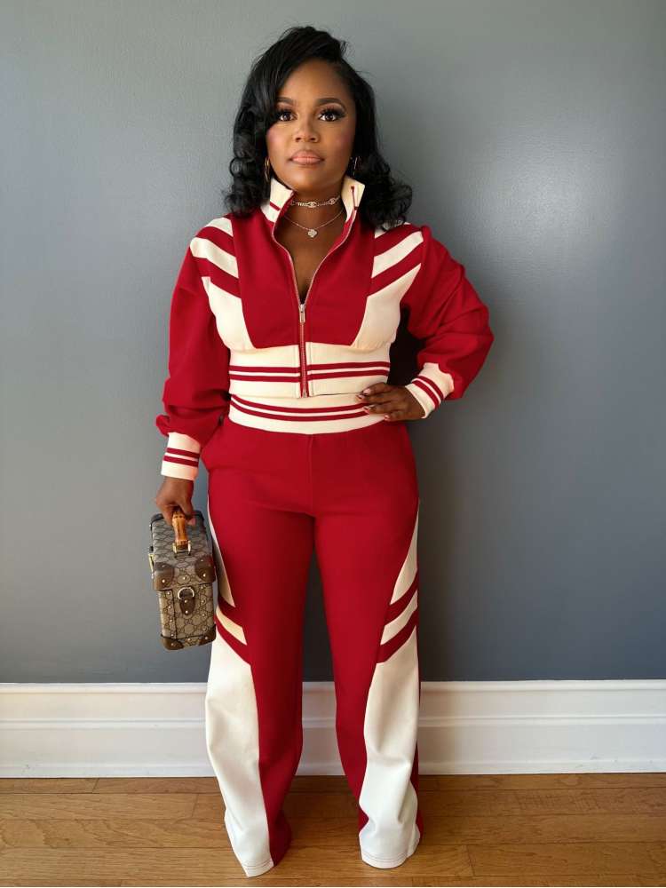 Colorblock Striped Set
