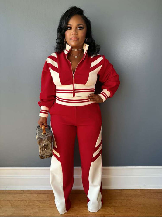 Colorblock Striped Set