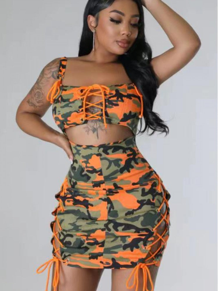 Camo Skirt Set