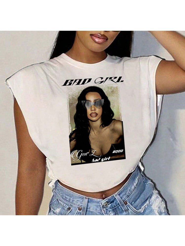 BAD GIRL Crop Shirt