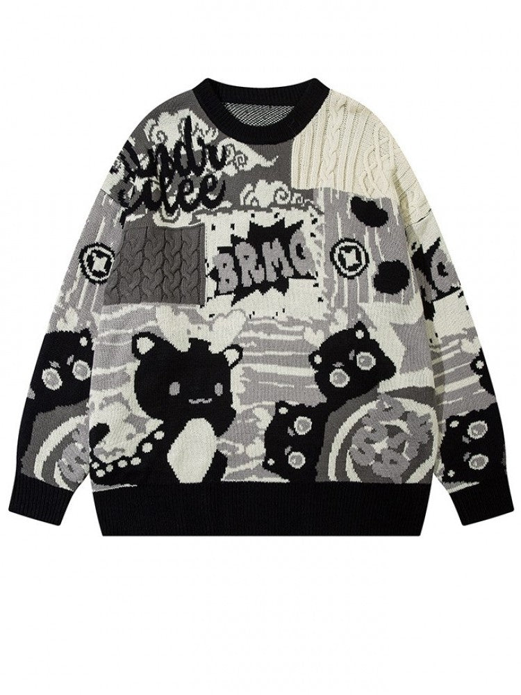 Graphic Knitted Sweater