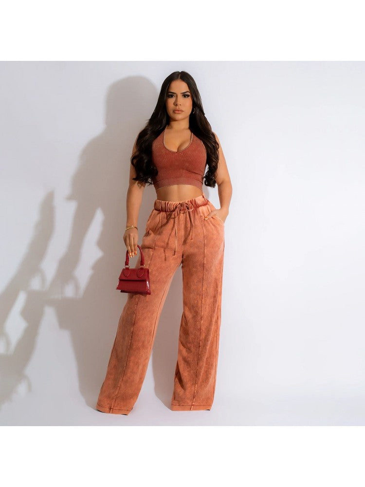 Crop Pants Set