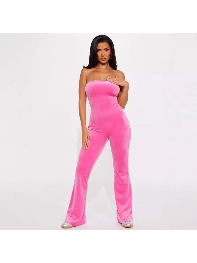 Solid Soft Flare Jumpsuit