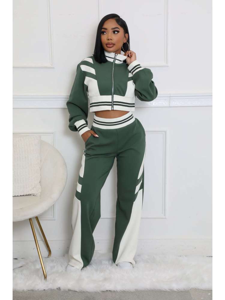 Colorblock Striped Set