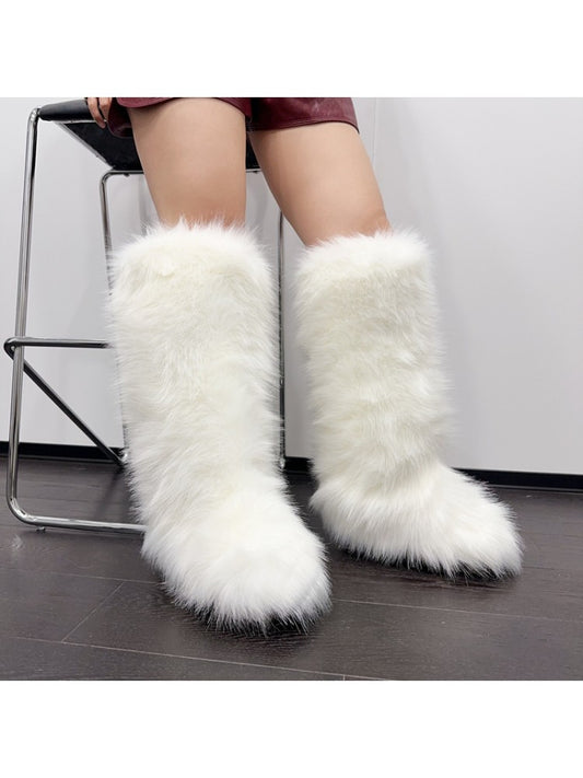 Knee High Fur Boots