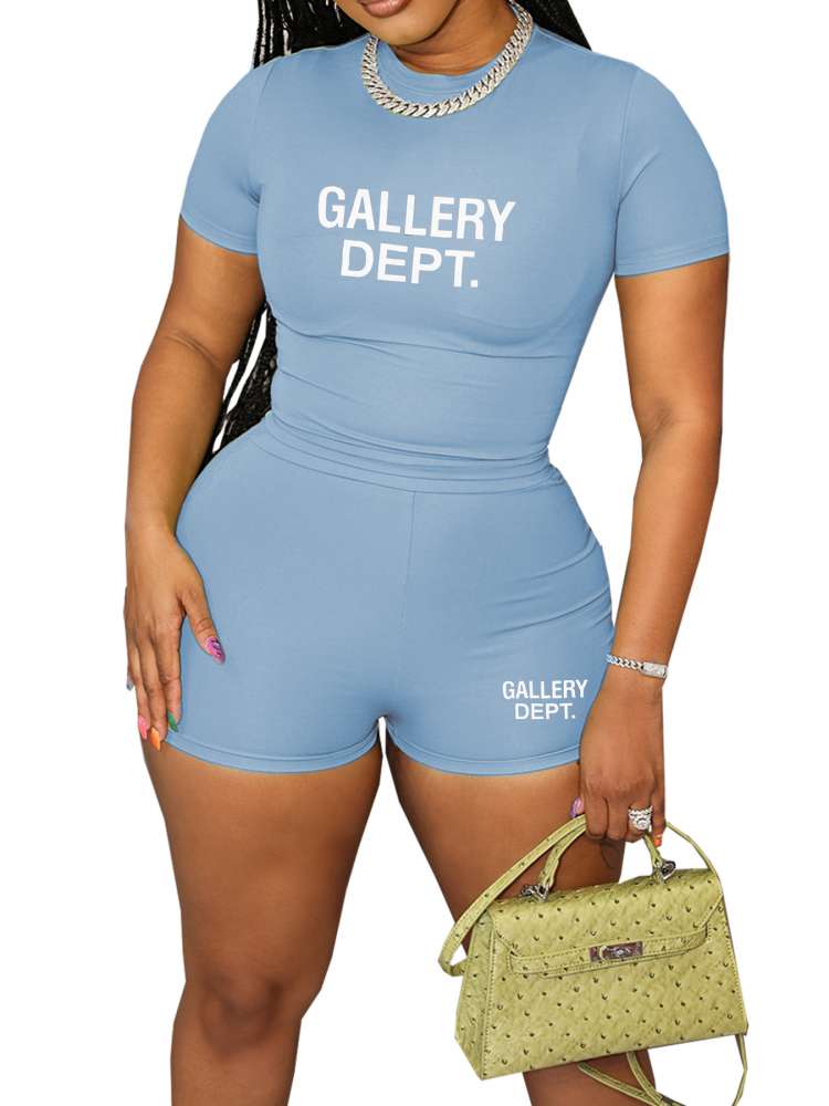 Letter Print Short Set