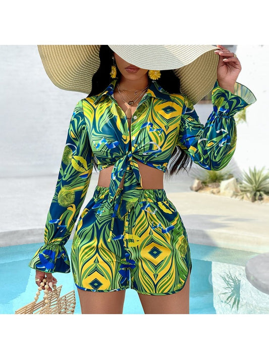 Printed Short Set