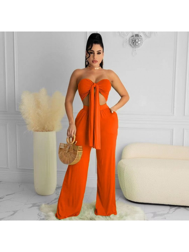 Strapless Wide Leg Set