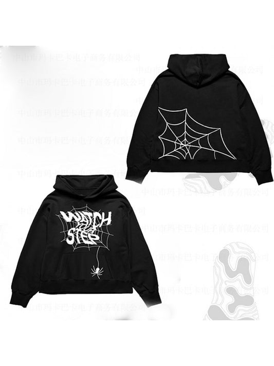 Spider Print Hoodie