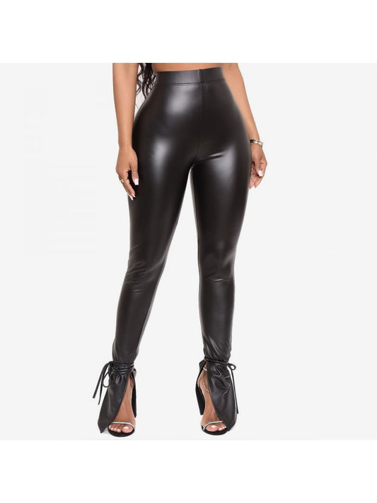 Leather Flare Pants