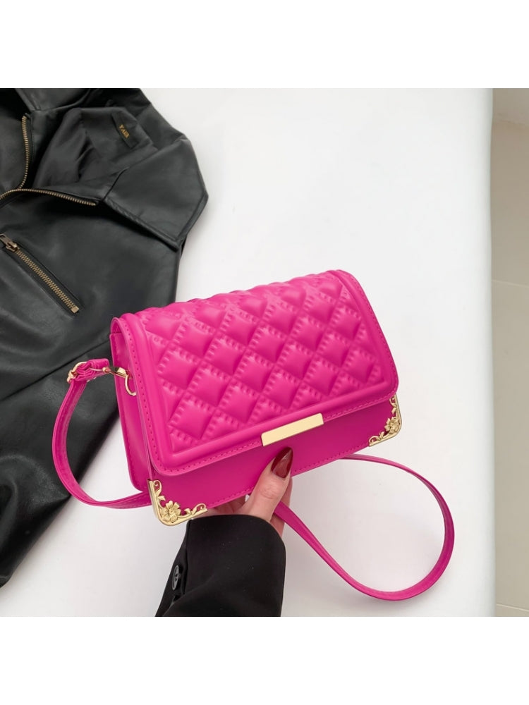 Solid Color Shoulder Bag