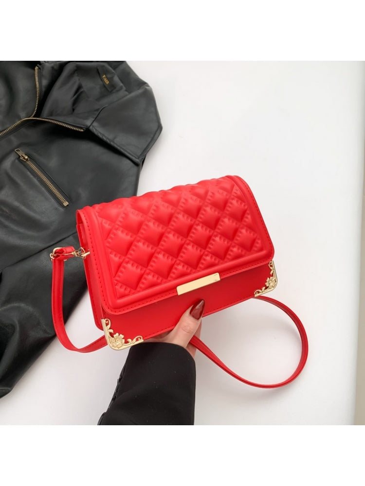 Solid Color Shoulder Bag