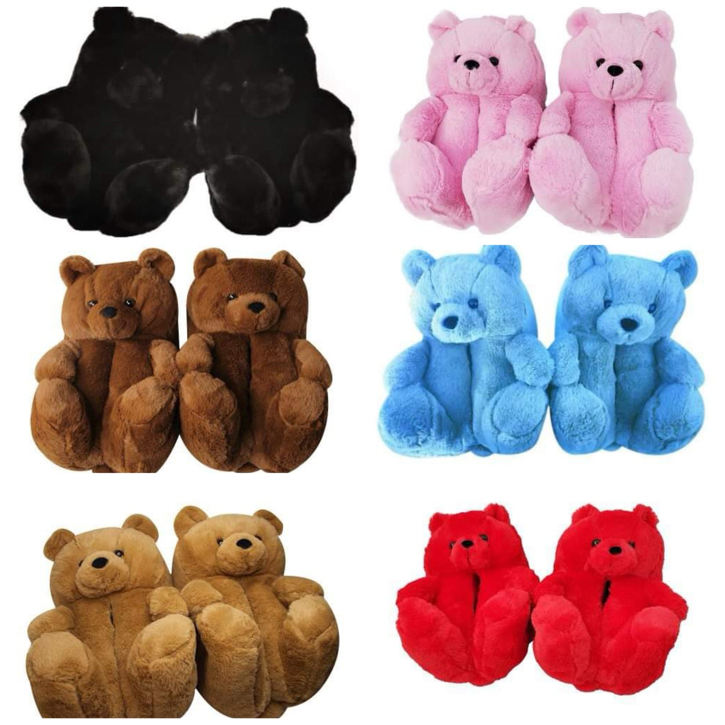 Adults Teddy Bear Slippers