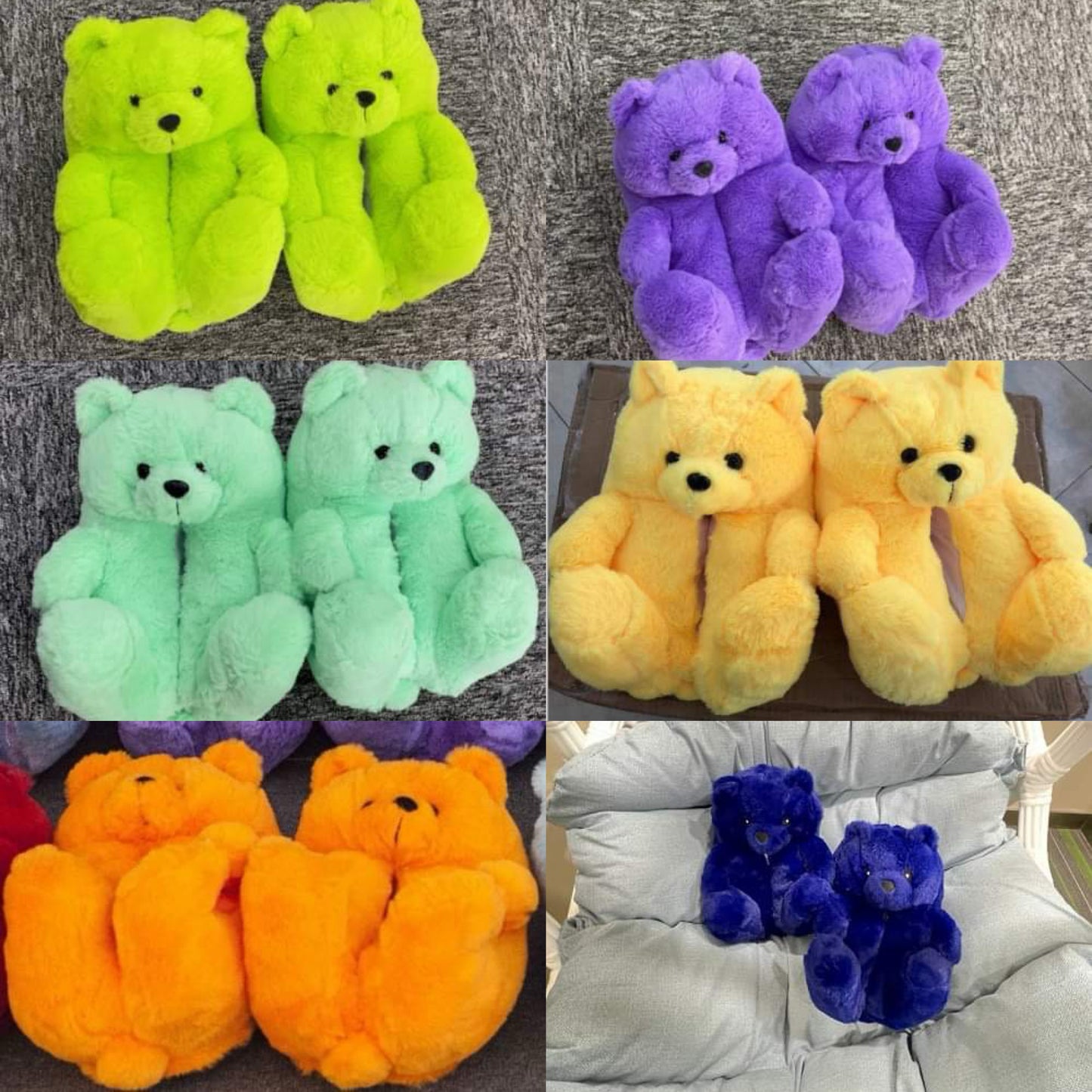 Adults Teddy Bear Slippers