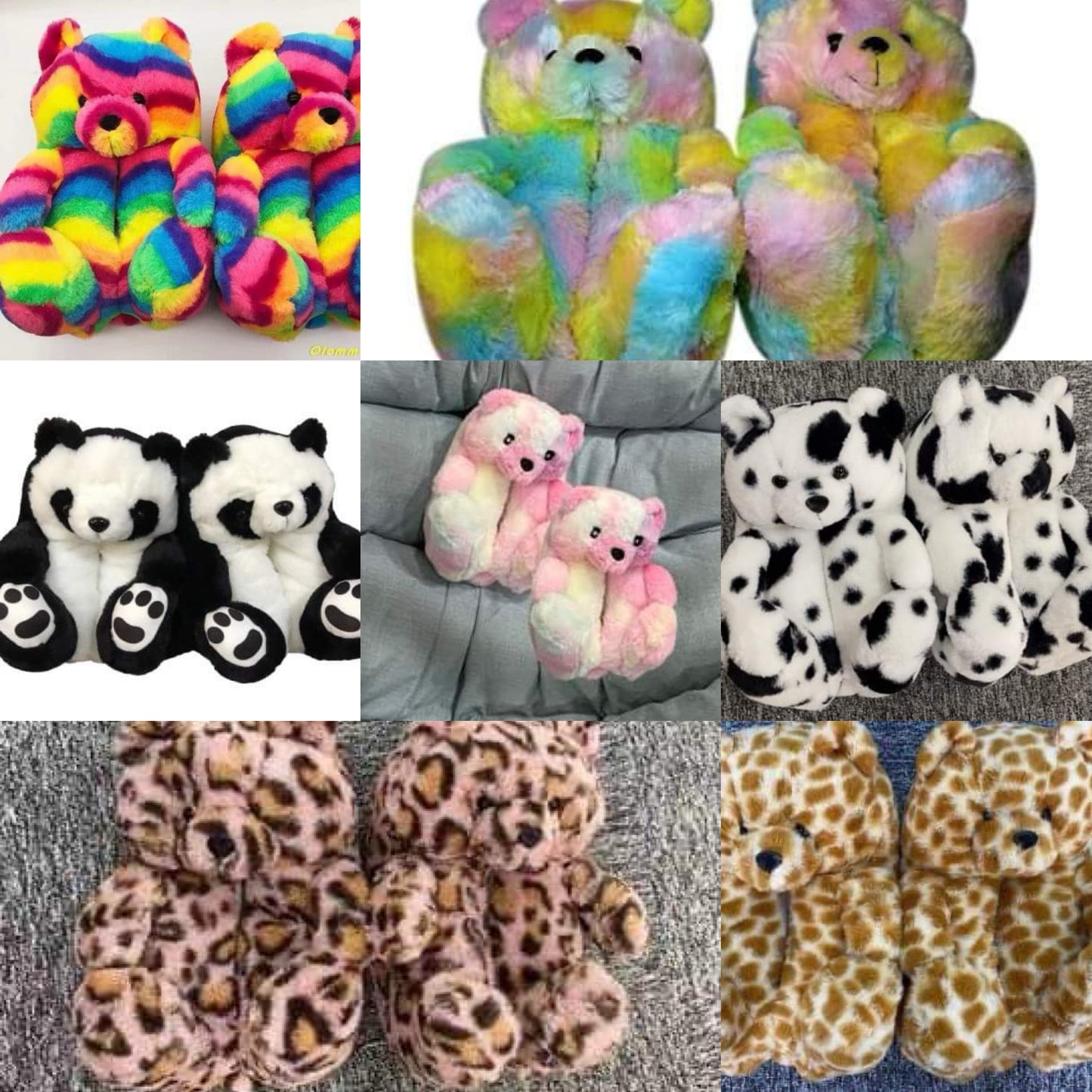 Adults Teddy Bear Slippers