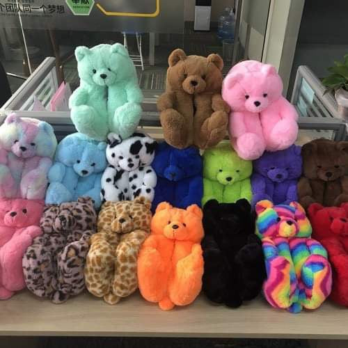 Kids Teddy Bear Slippers