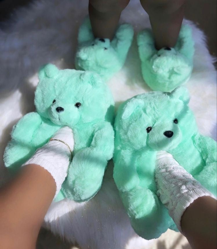 Mommy&Me Teddy Bear Slippers