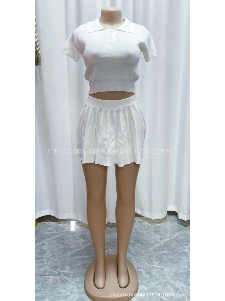 Knitted Skirt Set