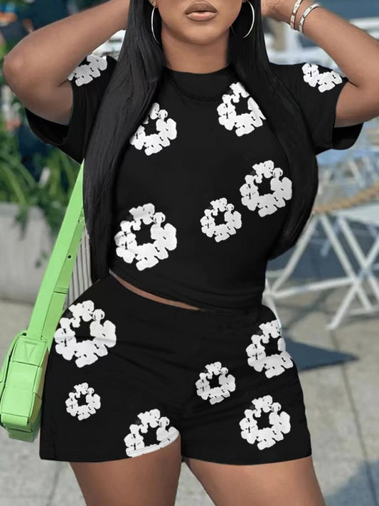 Floral Print Short Set