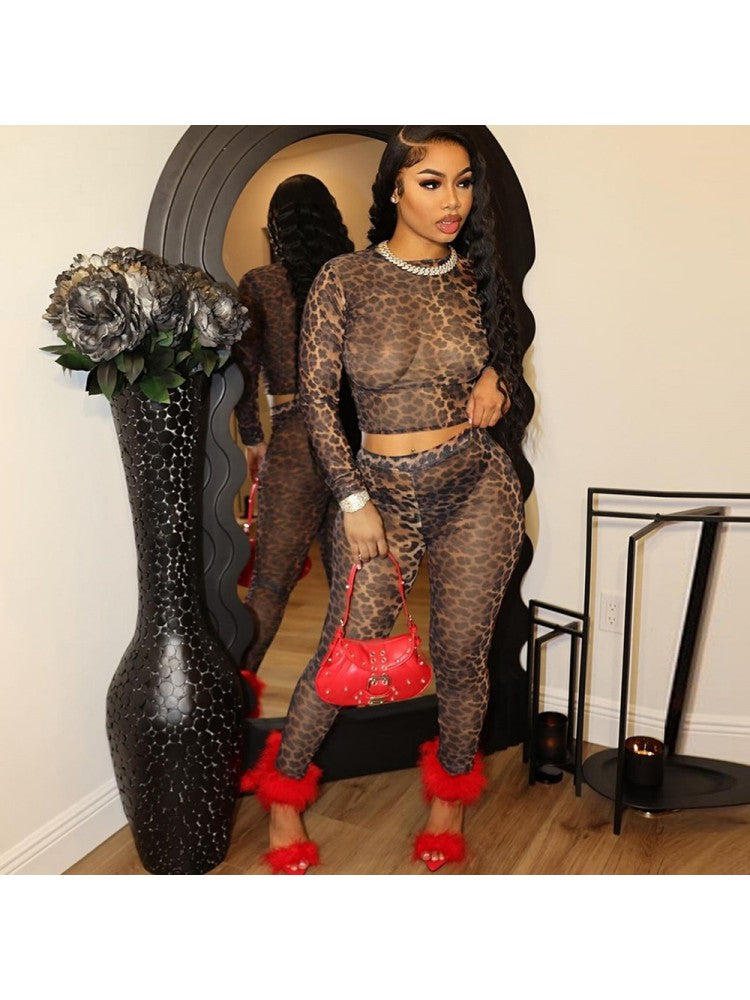 Leopard See Through Set