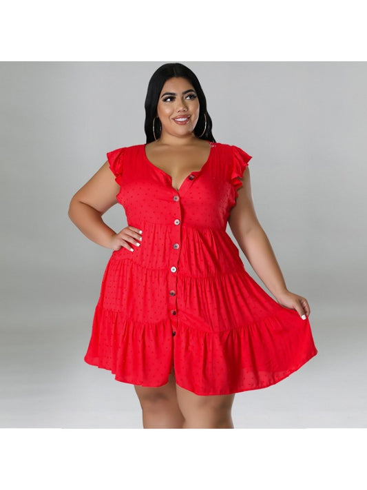 Plus Size Sleeveless Dress