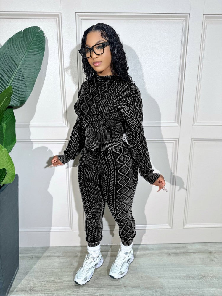 Knitted Sweater Set