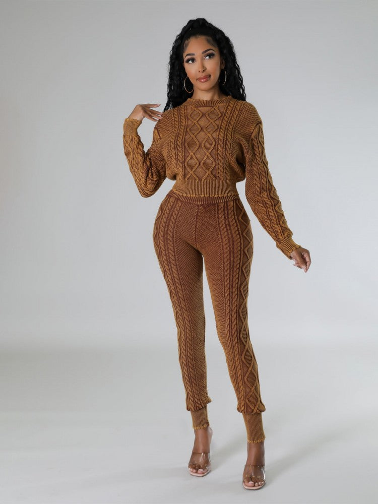 Knitted Sweater Set