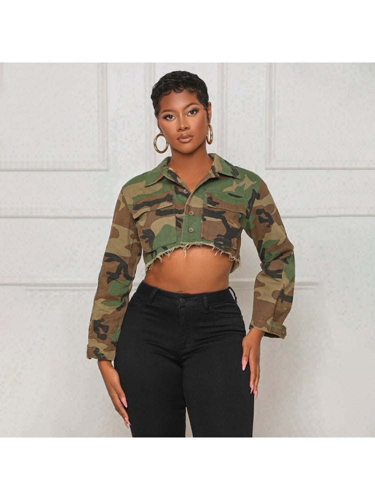 Camo Crop Jacket