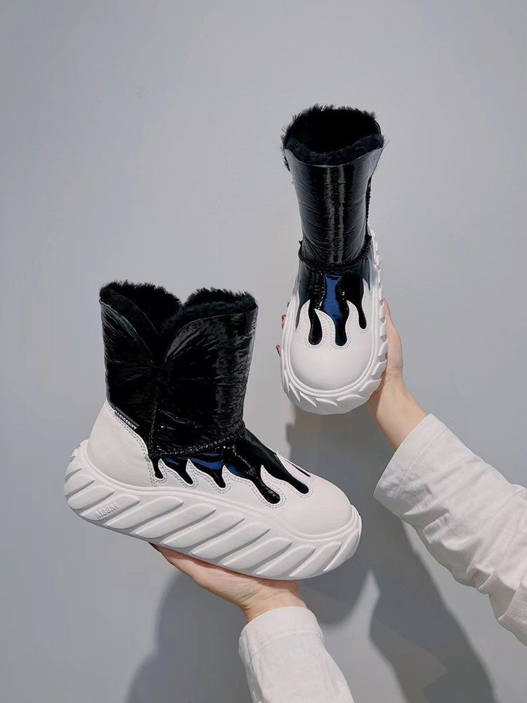 Metallic Snow Boots