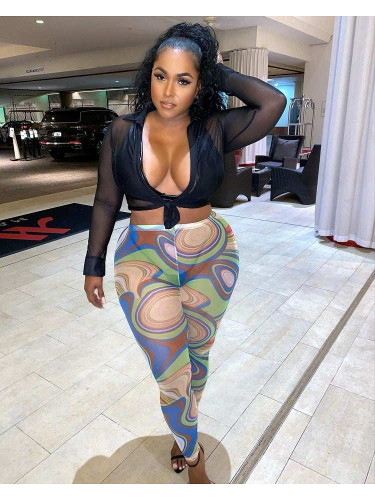 Illusion High Waist Pants