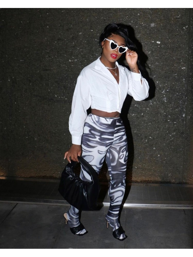 Illusion High Waist Pants