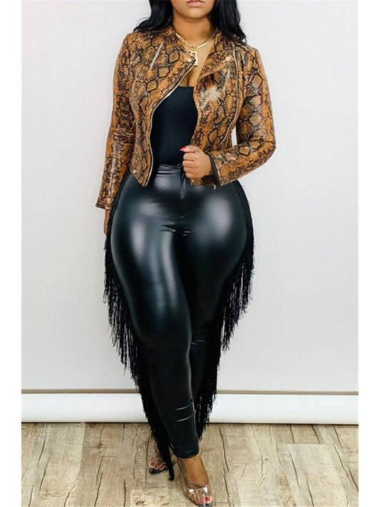 Plus Size Tassel Pants
