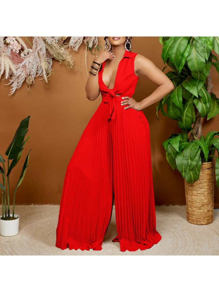 Sexy V Neck Jumpsuit