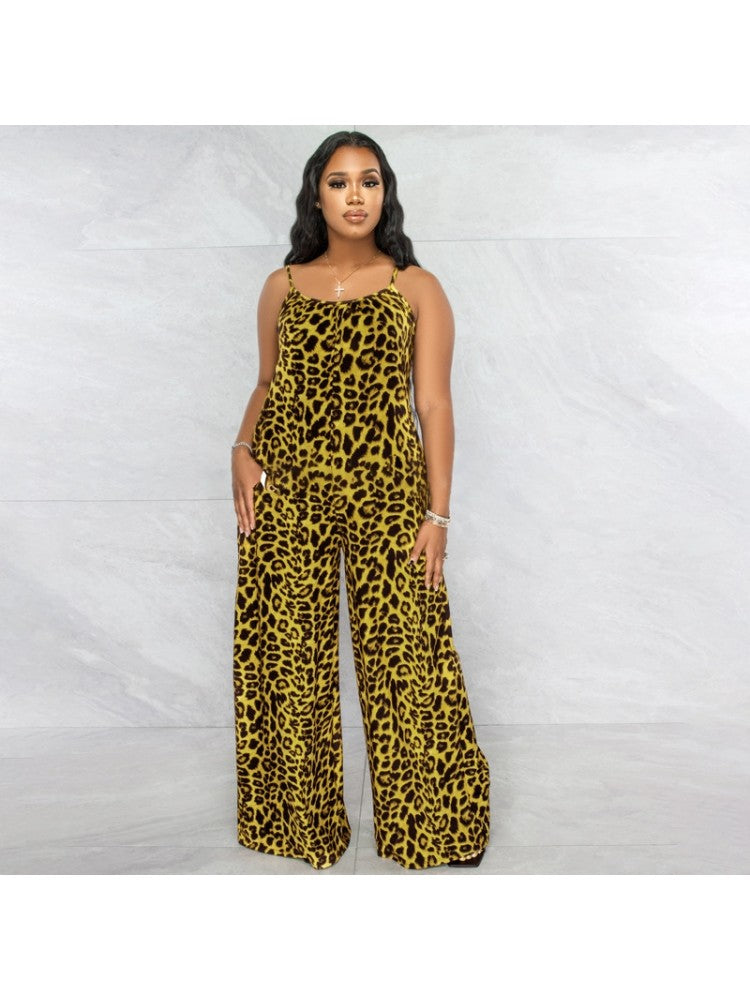 Leopard Print Jumpsuit