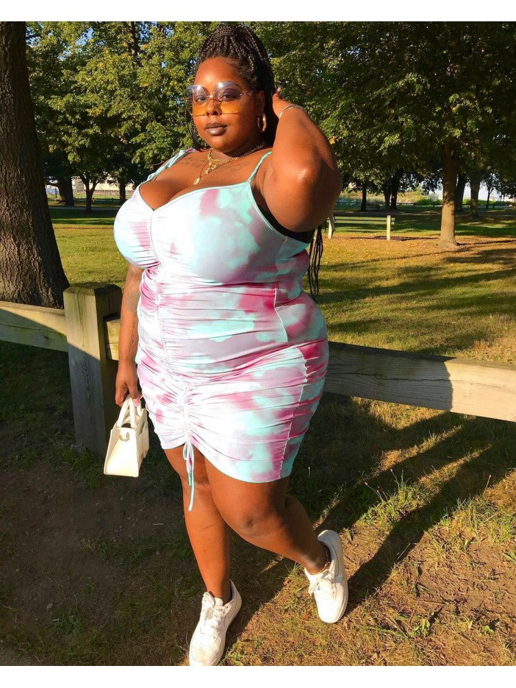 Plus Size V Neck Dress