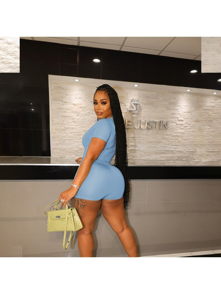 Plain Short Sleeve & Short Set