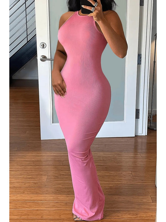 Pink Sleeveless Dress