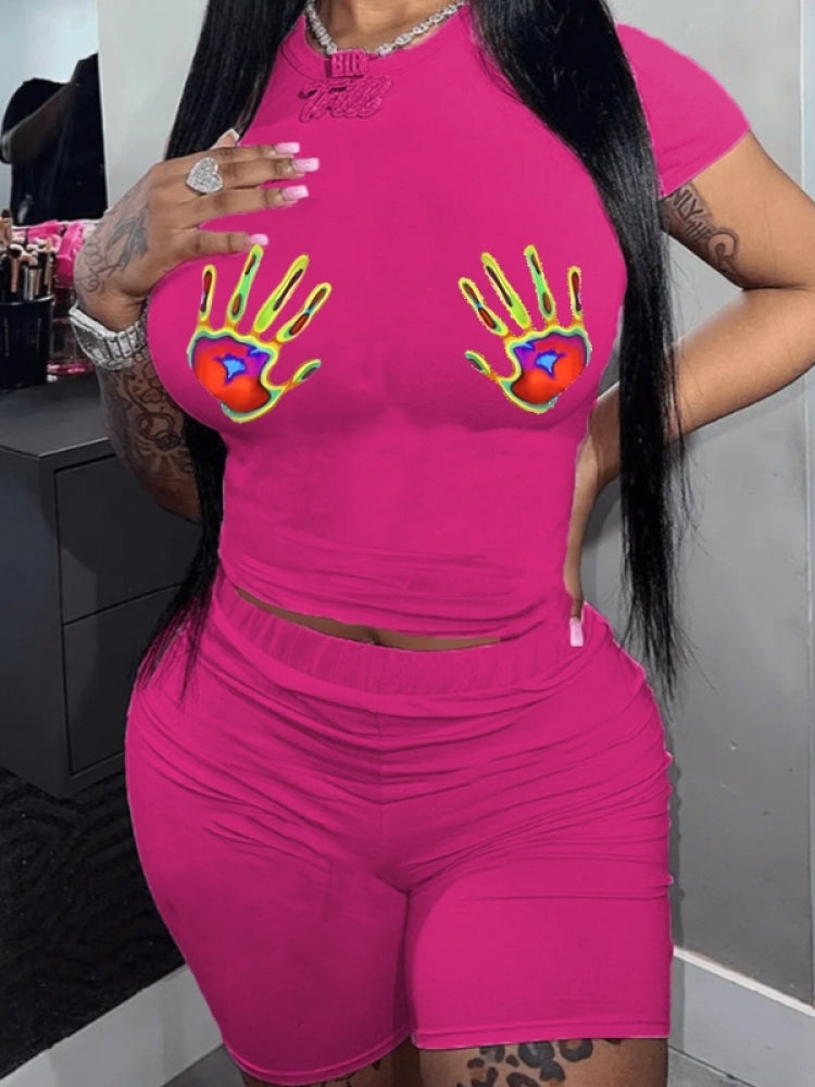 Hands On Biker Short Set