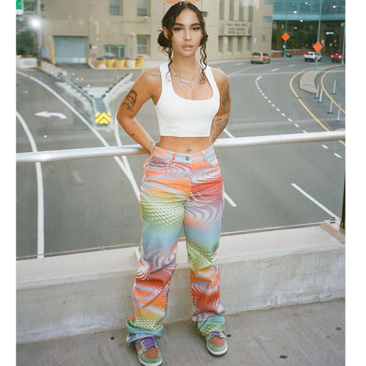 Rainbow Color Pants